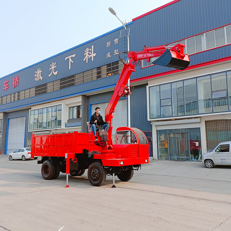 輪式隨車(chē)挖裝運(yùn)沙土泥漿四不像隨車(chē)挖機(jī)訂做改裝四驅(qū)挖掘運(yùn)輸車(chē)