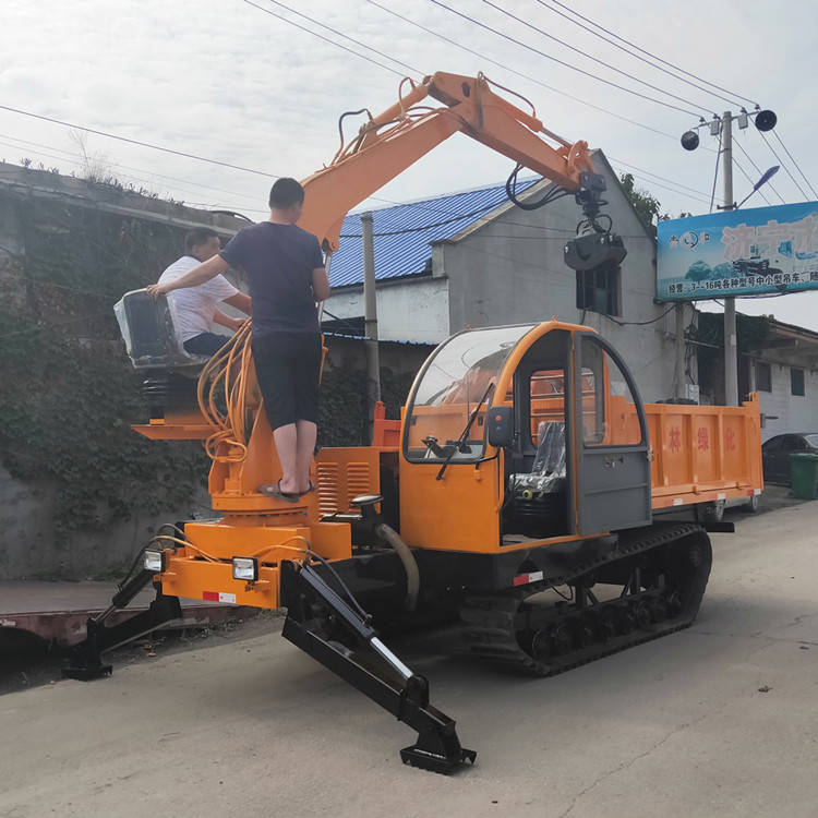 履帶式抓木車橡膠履帶抓料機毛竹木材隨車抓源頭廠家各地發(fā)貨