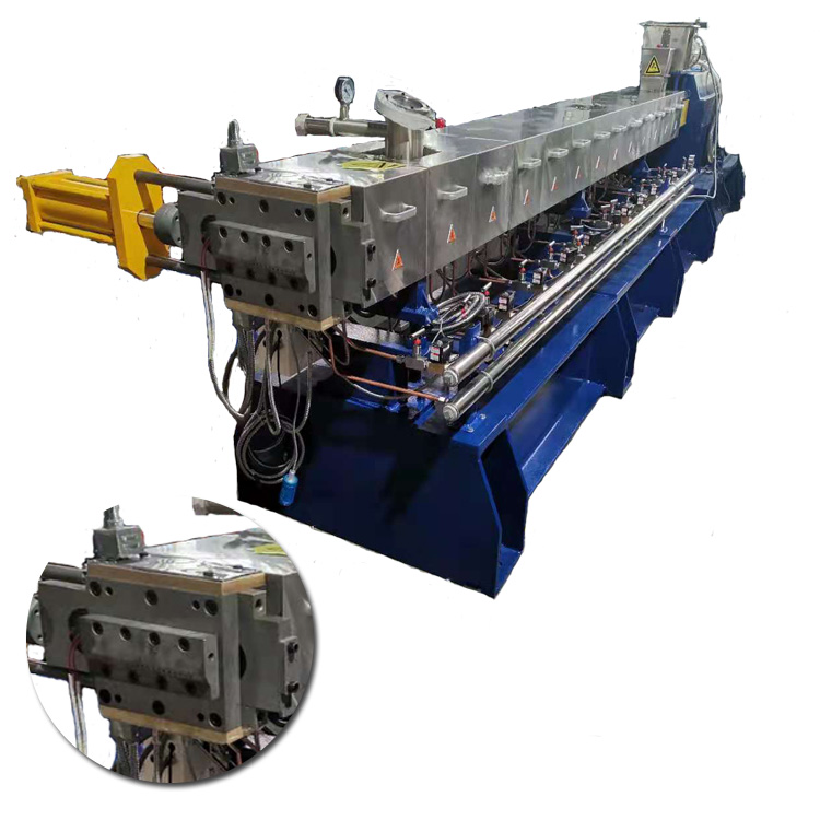 風(fēng)冷拉條雙螺桿造粒機(jī)塑料PP改性擠出機(jī)科爾特