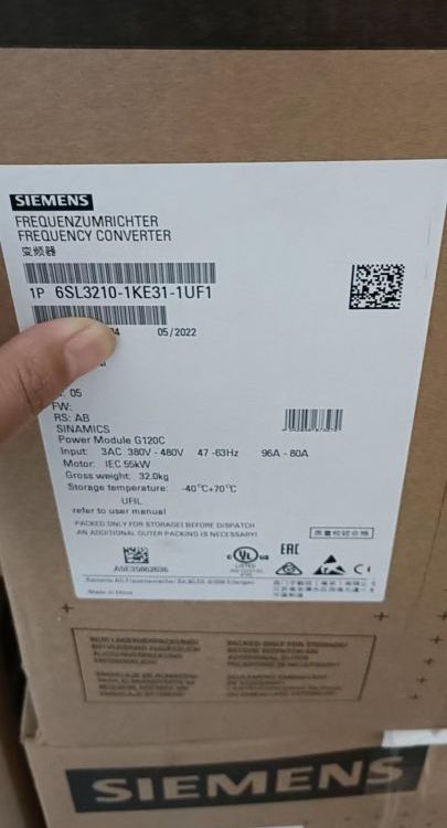 6SL3210-1KE31-7UF1西門(mén)子代理商G120C變頻器標(biāo)稱(chēng)功率模塊90.0kW