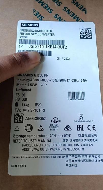 TӴG120C׃l˷QģK1.5kW6SL3210-1KE14-3UF2