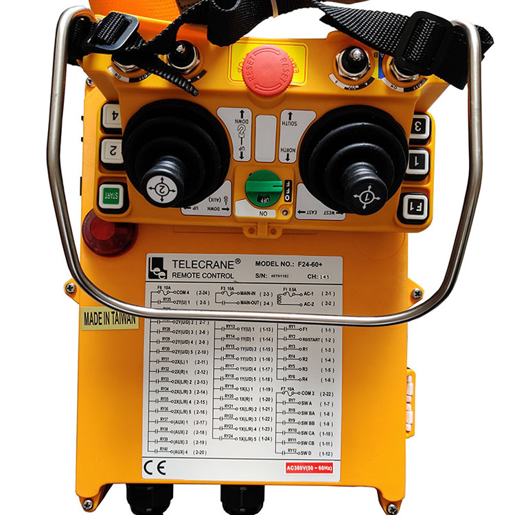 F24-60 雙搖桿雙梁行車(chē)天車(chē)龍門(mén)吊塔吊工業(yè)無(wú)線臺(tái)灣禹鼎遙控器
