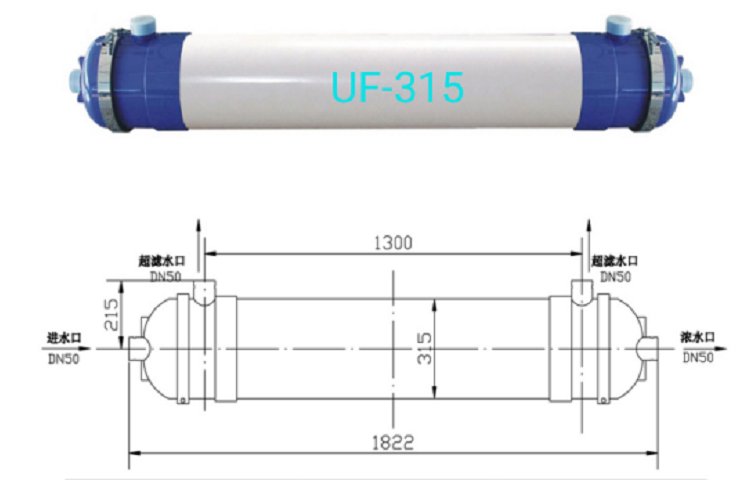 時(shí)代華創(chuàng)UF-315超濾膜，管式超濾，柱式超濾，浸沒式超濾