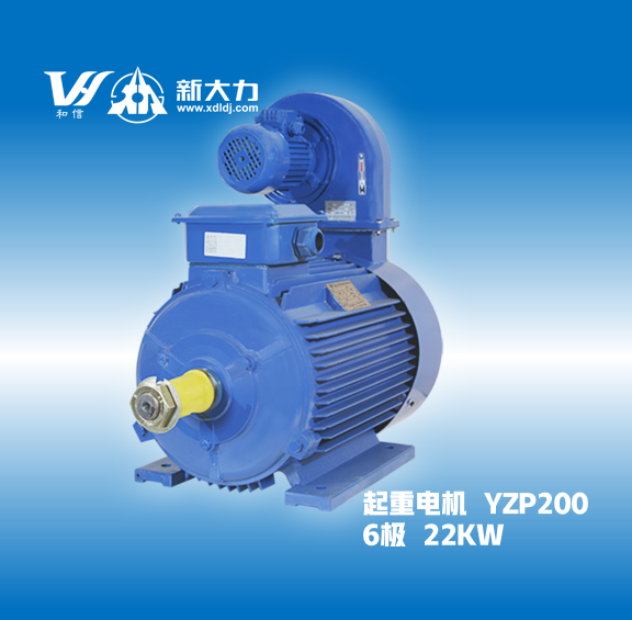 新大力電機YZP200L-6-22KW變頻調(diào)速起重及冶金用電動機