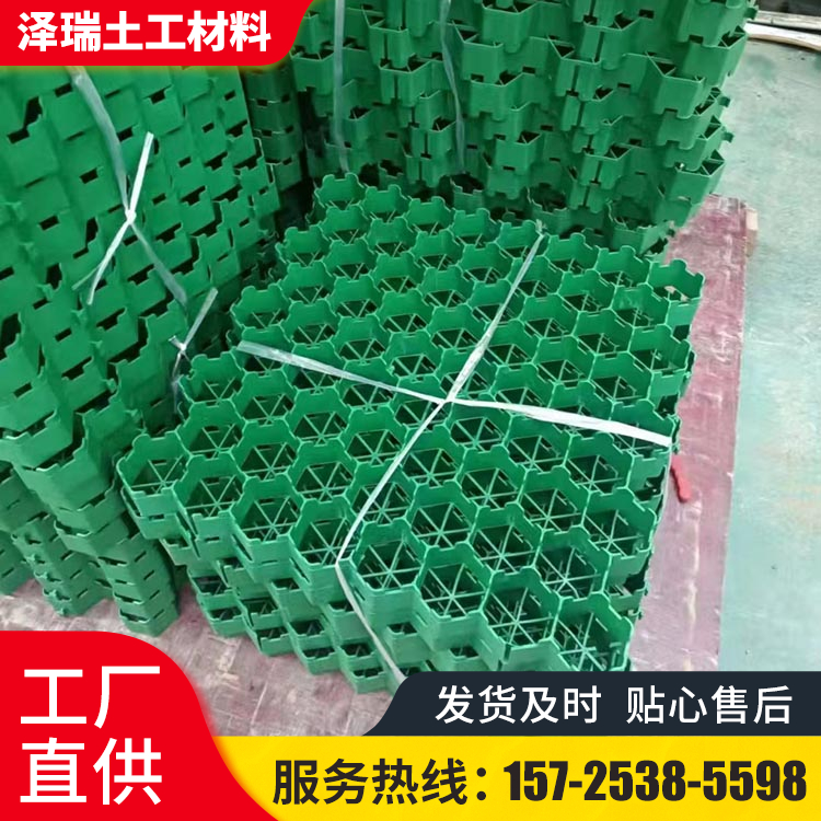 植草格綠化塑料5公分草坪磚HDPE消防通道用格柵停車(chē)場(chǎng)草坪