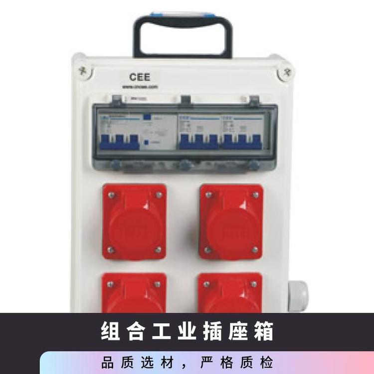 工業(yè)插座配電箱手提式塑料組合16A63A防水控制箱380V220V室外