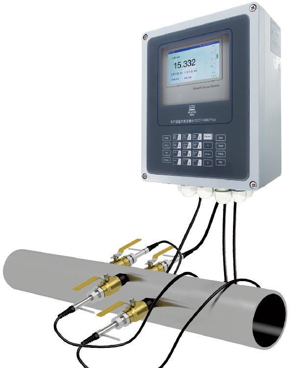 建恒高精度無(wú)壓力損失雙聲道插入式超流量計(jì)DCT1188DPlus