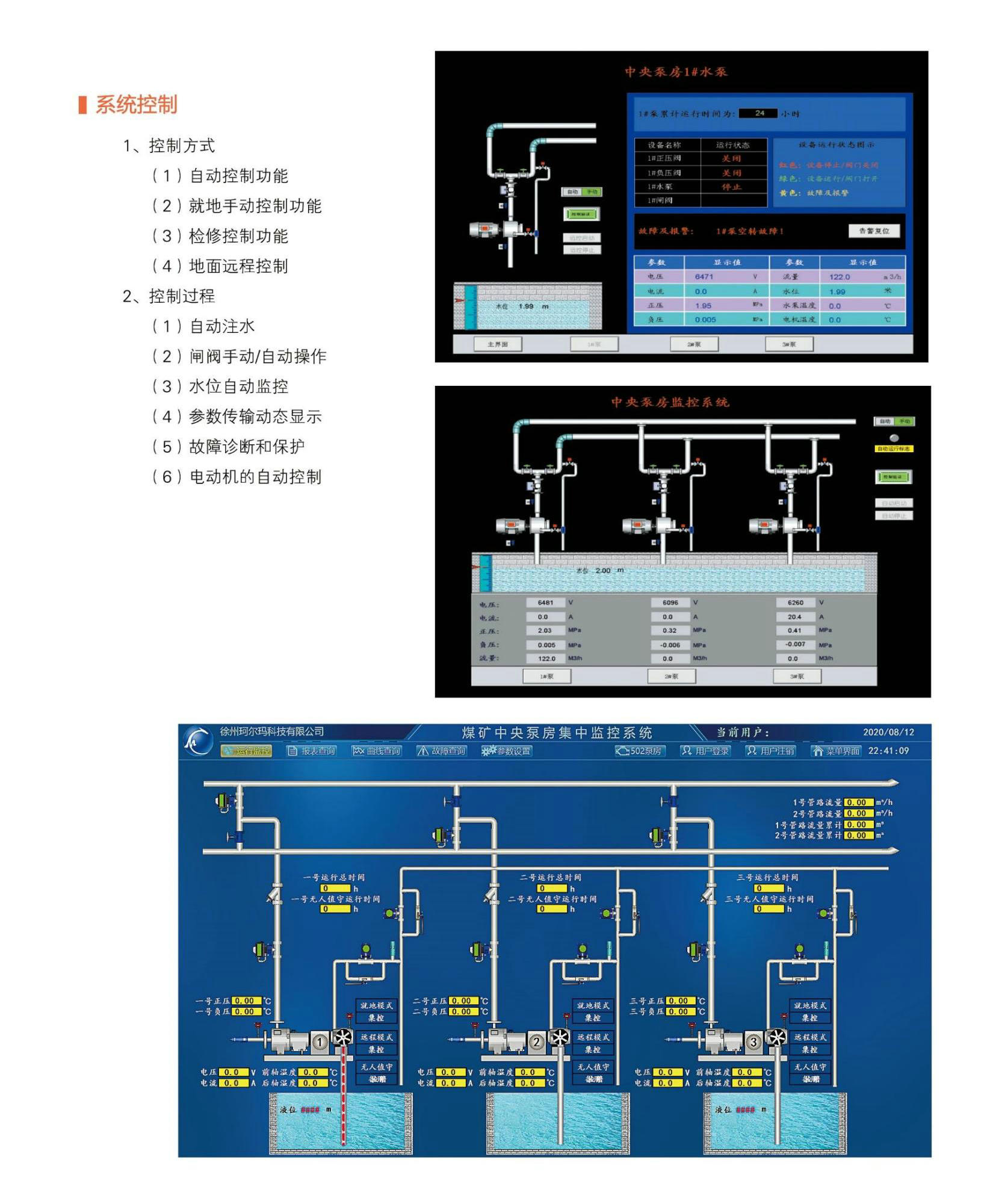 KJ164煤礦排水水泵房無人值守監(jiān)控系統(tǒng)實現(xiàn)水泵啟\/停地面遙控