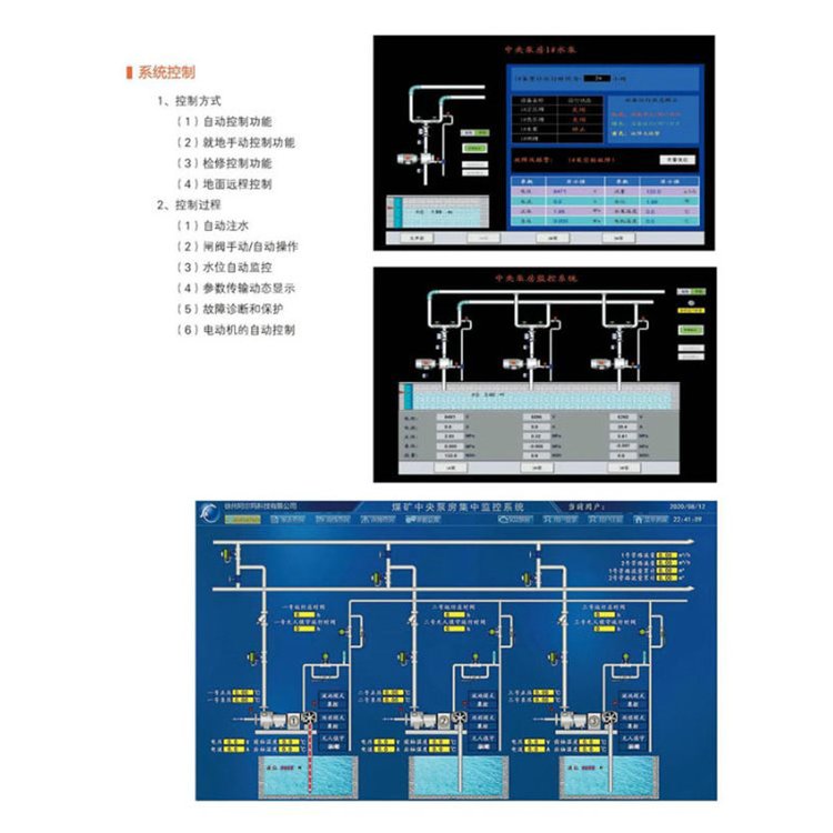 煤礦排水（水泵房）無人值守監(jiān)控系統(tǒng)無線監(jiān)測遠程控制與報警