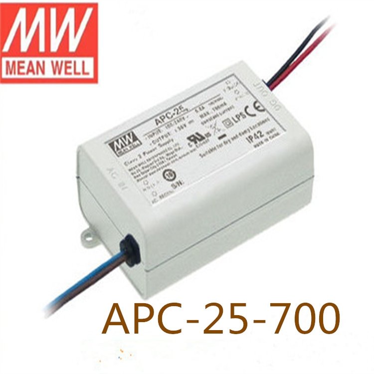 明緯（MEANWELL）APC-25-700單組輸出LED恒流電源驅(qū)動700mA室內(nèi)照明