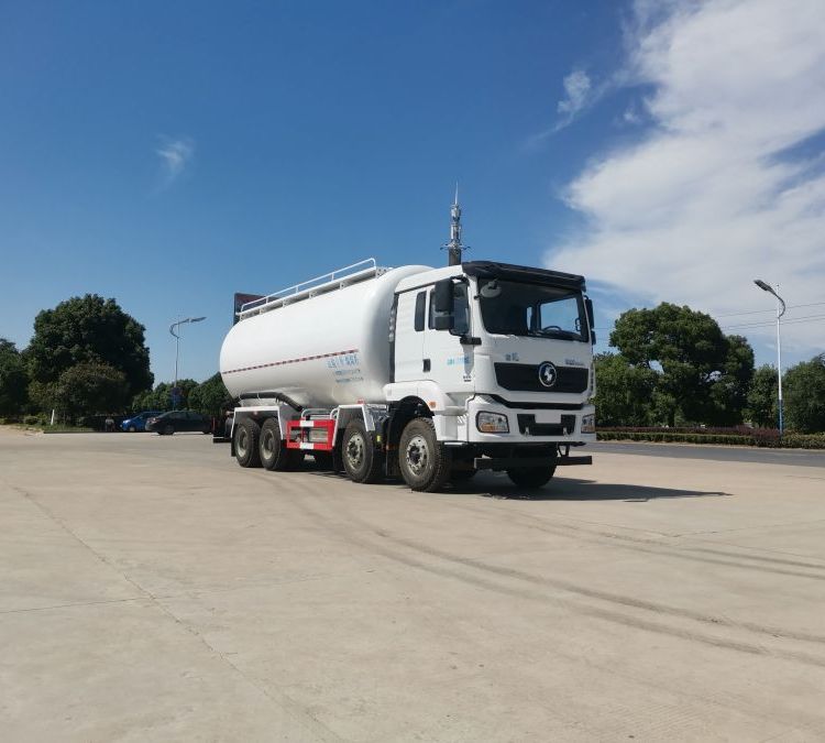 國六陜汽德龍新M3000干混砂漿車29方散裝水泥運(yùn)輸車