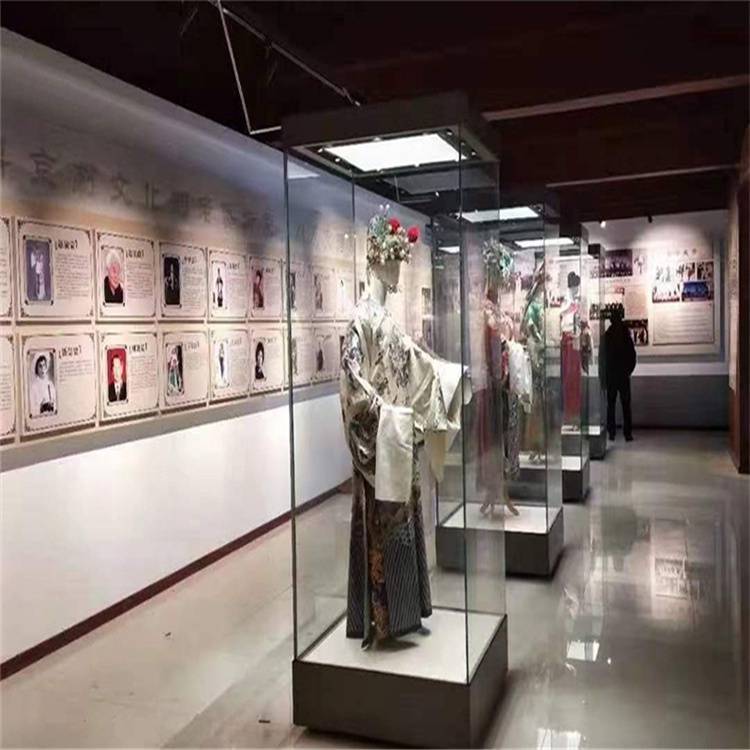 服裝陳列博物館展柜制作戲曲文化館展示柜承包廠商