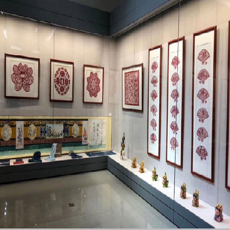 校史文化館夾膠玻璃展柜訂制大學(xué)博物館平移門通柜