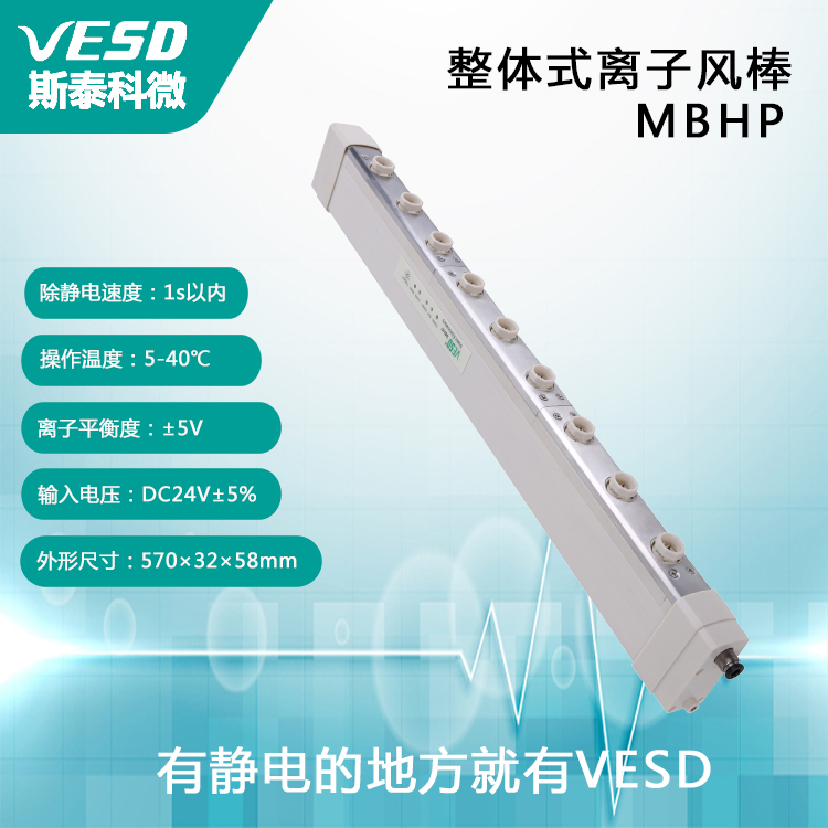 VESD斯泰科微除靜電設(shè)備整體式離子風(fēng)棒MBHP工業(yè)用