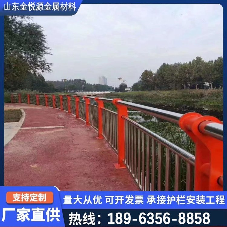 人行道公路兩側(cè)隔離不銹鋼復(fù)合管護(hù)欄304材質(zhì)景觀商場(chǎng)圍欄