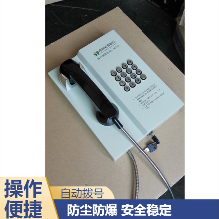 壁掛式銀行24小時熱線咨詢電話機自動撥號抗腐蝕