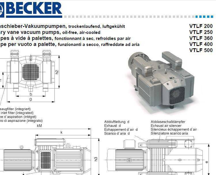 VTLF200_BECKER進(jìn)口氣泵_干式真空系統(tǒng)_木工機(jī)械真空泵