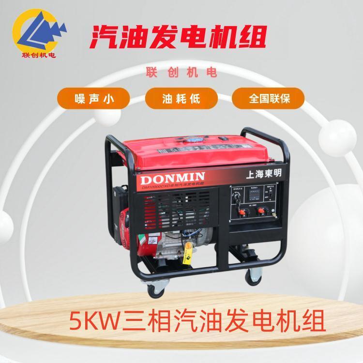 野外作業(yè)5千瓦三相汽油發(fā)電機(jī)DMS6500CXD電壓穩(wěn)噪音小電啟動(dòng)