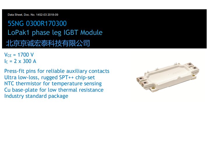 ABBIGBT模塊5SNG0300R170300風電光伏新能源IGBT