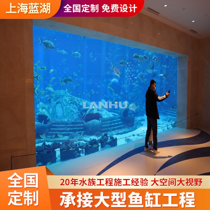 藍湖海洋館方案設(shè)計建造公司水族館景觀工程亞克力海底隧道定制