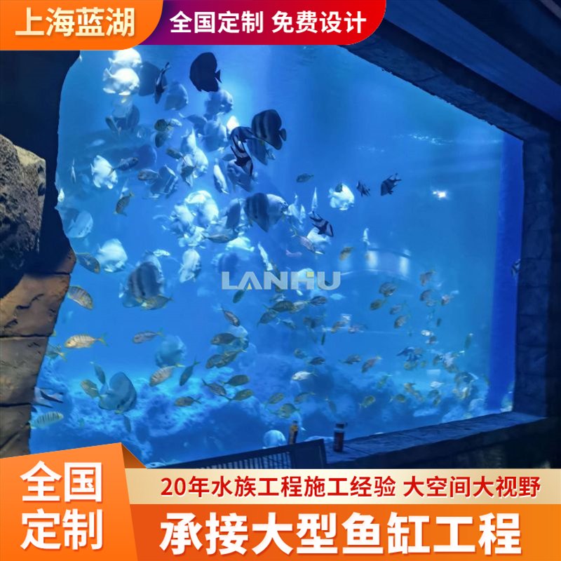 藍(lán)湖水族館設(shè)計公司設(shè)計制作大型亞克力魚缸隧道水族工程