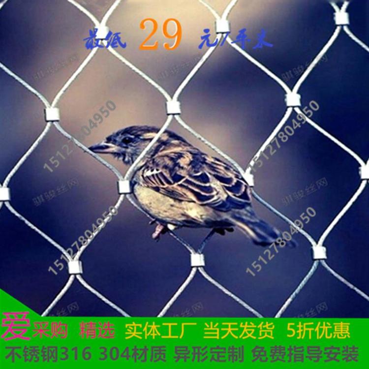 鋼絲鳥(niǎo)語(yǔ)林網(wǎng)不生銹百鳥(niǎo)園網(wǎng)罩動(dòng)物園籠舍鋼絲繩圍網(wǎng)騏駿