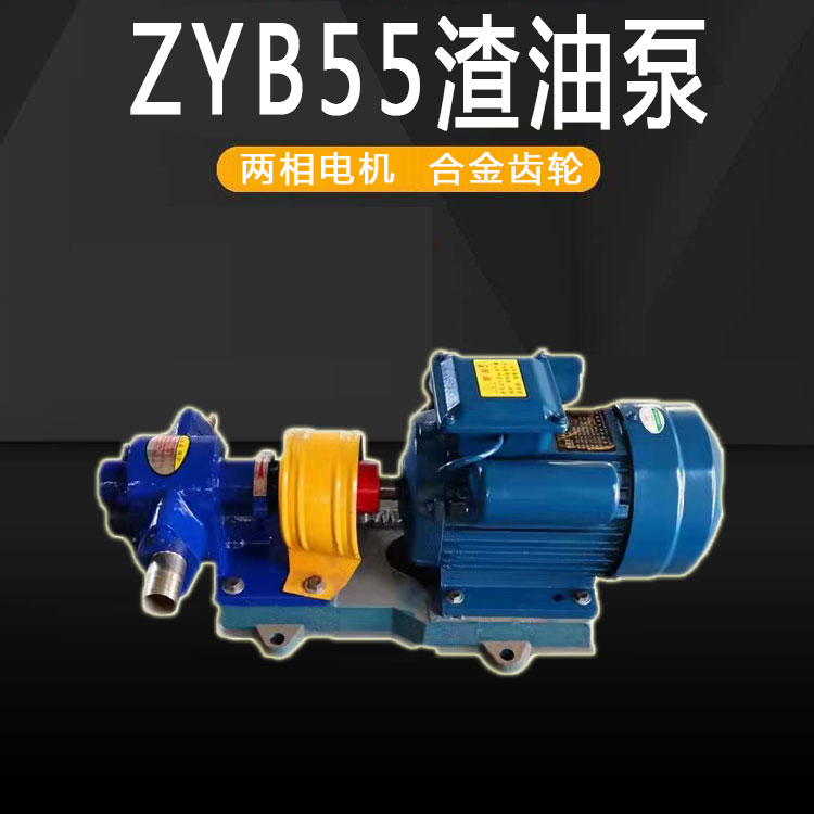 生產(chǎn)ZYB55渣油泵合金鋼齒輪油泵兩相電動機油泵