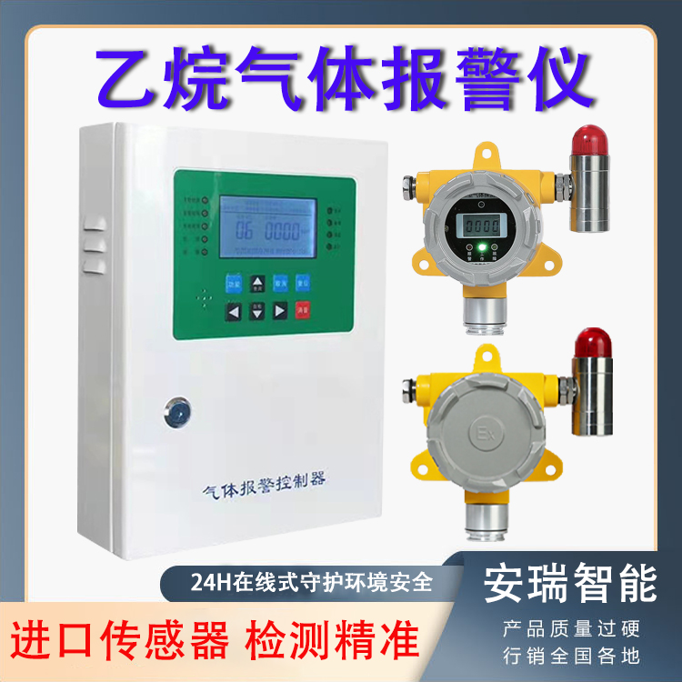 安瑞乙烷氣體濃度檢測(cè)報(bào)警儀可燃?xì)怏w報(bào)警器探測(cè)儀DN-T2000