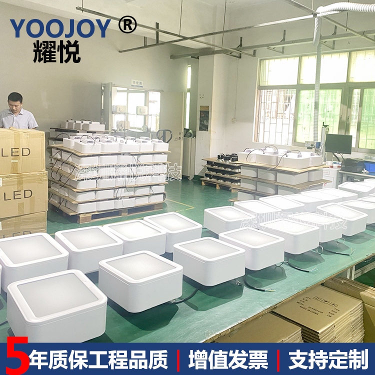 雨棚通道照明鐵路交通方形吸頂燈月臺方燈加油站燈具40W連廊照明