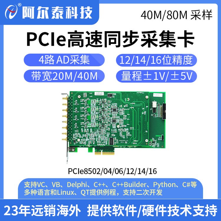 高速同步AD卡數(shù)據(jù)采集卡PXIe8502\/8504\/8506\/8512\/8514\/8516