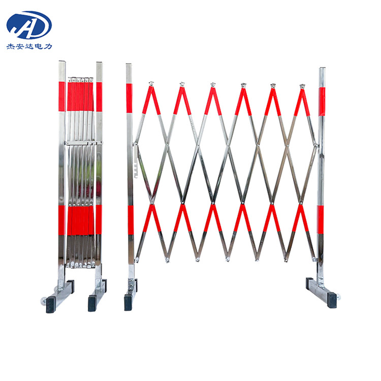 不銹鋼伸縮圍欄JAD-1.2*2.5米戶外防雨防潮穩(wěn)固靈活滑輪隔離護欄
