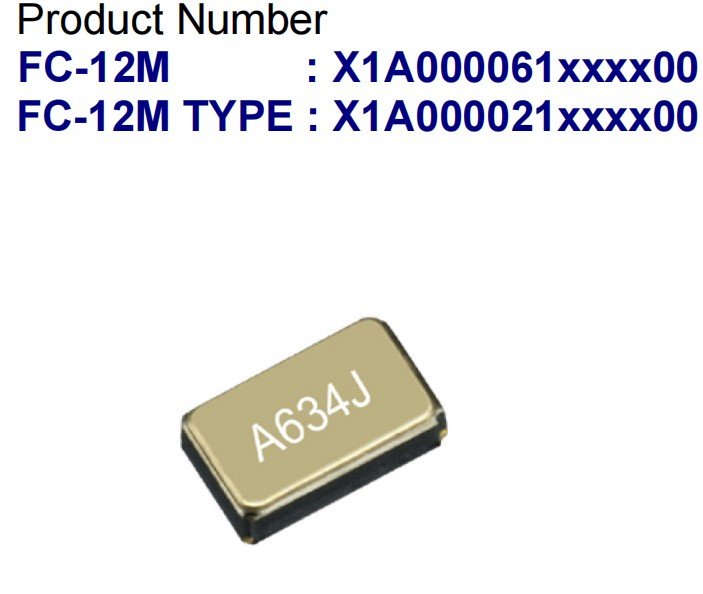 X1A000061000800晶振FC-12M晶體原裝愛普生電子數(shù)碼高性能專用