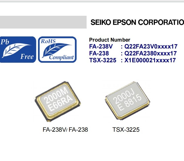 Q22FA23V0018000晶振FA-238V晶體日本愛(ài)普生無(wú)源諧振器汽車電子