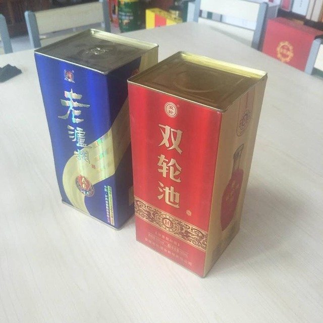 新款方鐵盒白酒盒鐵底鐵蓋中間紙盒酒盒包裝廠信義包裝定做