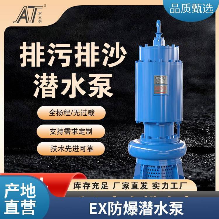 CT4防爆等級(jí)防爆潛污泵源頭廠家化工廠用潛水泵大流量市政搶險(xiǎn)泵