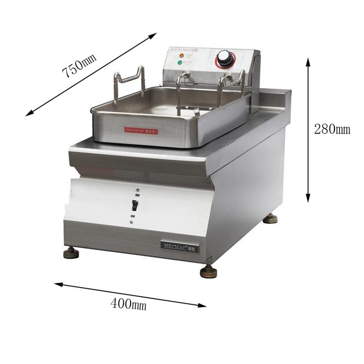 HECMAC?？伺_式電熱單缸炸爐商用豪華大容量大功率電炸鍋FEHXC410