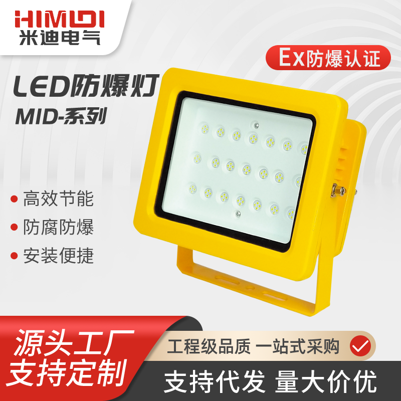 LED防爆泛光燈投光燈防水防塵防腐壁式安裝50W\/60W\/70W