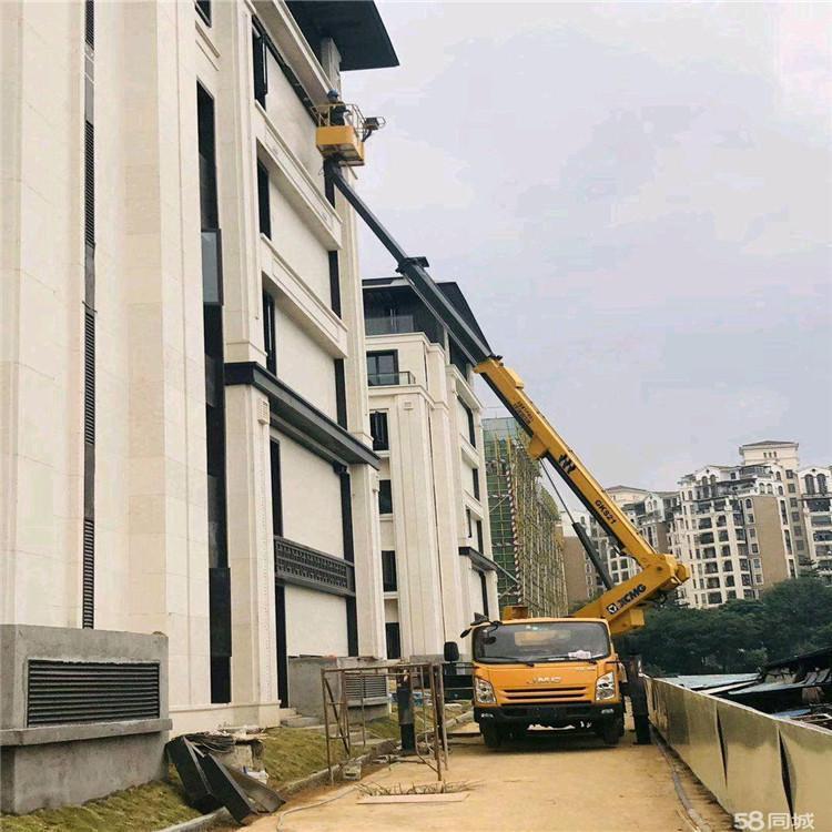 祥特高空作業(yè)車出租兩節(jié)伸縮臂路燈車液壓支腿