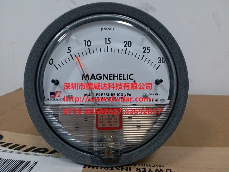 2000-30PA美國德威爾Dwyer壓差表MAGNEHELIC品牌