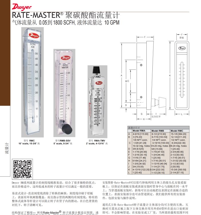 RM系列美國Dwyer浮子流量計全新現(xiàn)貨廠家貨源