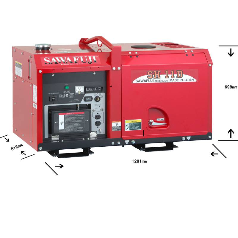 原裝日本澤藤本田柴油靜音型車載移動(dòng)8KW發(fā)電機(jī)組SH11D
