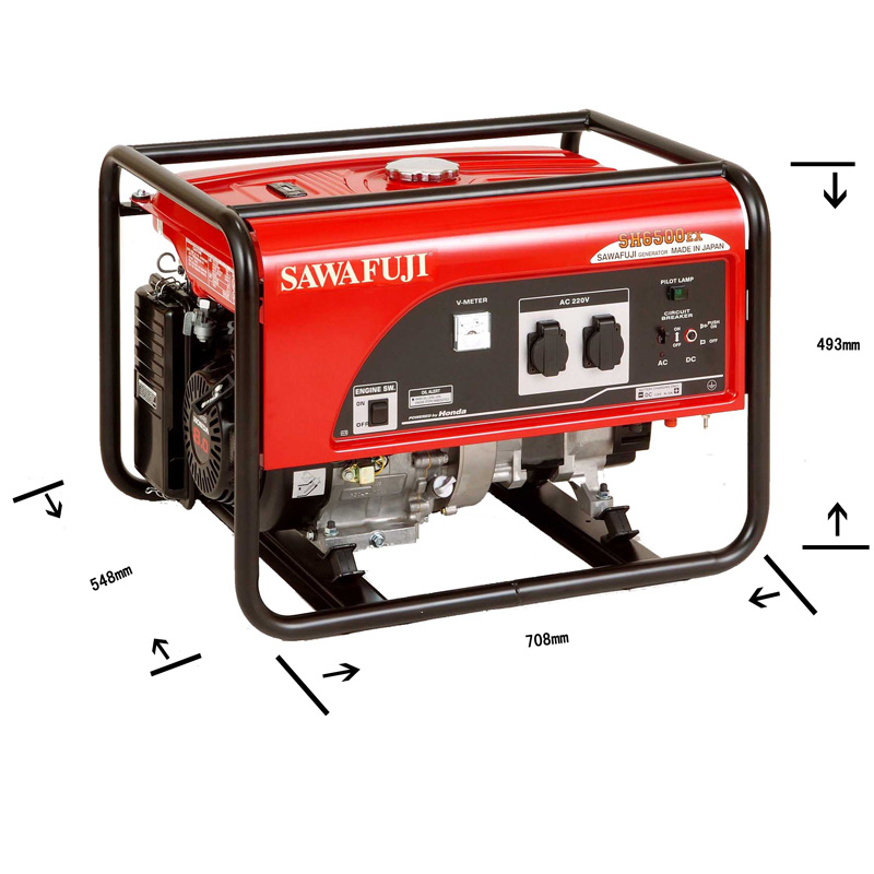 原裝日本澤藤本田汽油5KW單相移動(dòng)車(chē)載發(fā)電機(jī)組SH6500EX