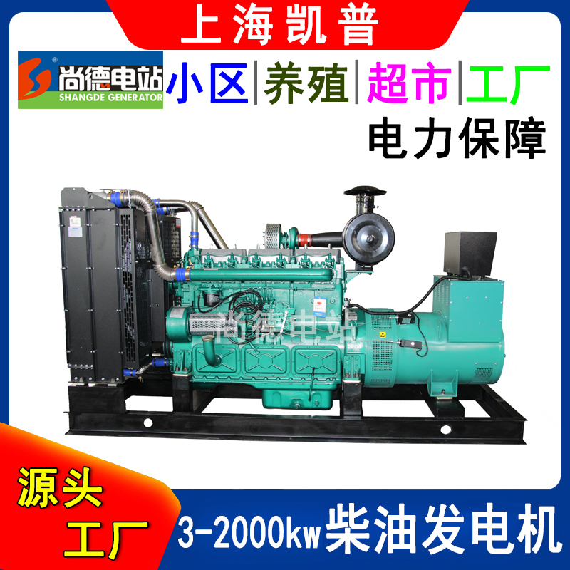 220kw備用發(fā)電機組上-海凱普發(fā)動機KP9D340D2廠家