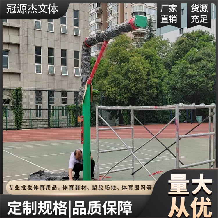 戶外成人標(biāo)準(zhǔn)地埋方管籃球架電動液壓成人專用冠源杰