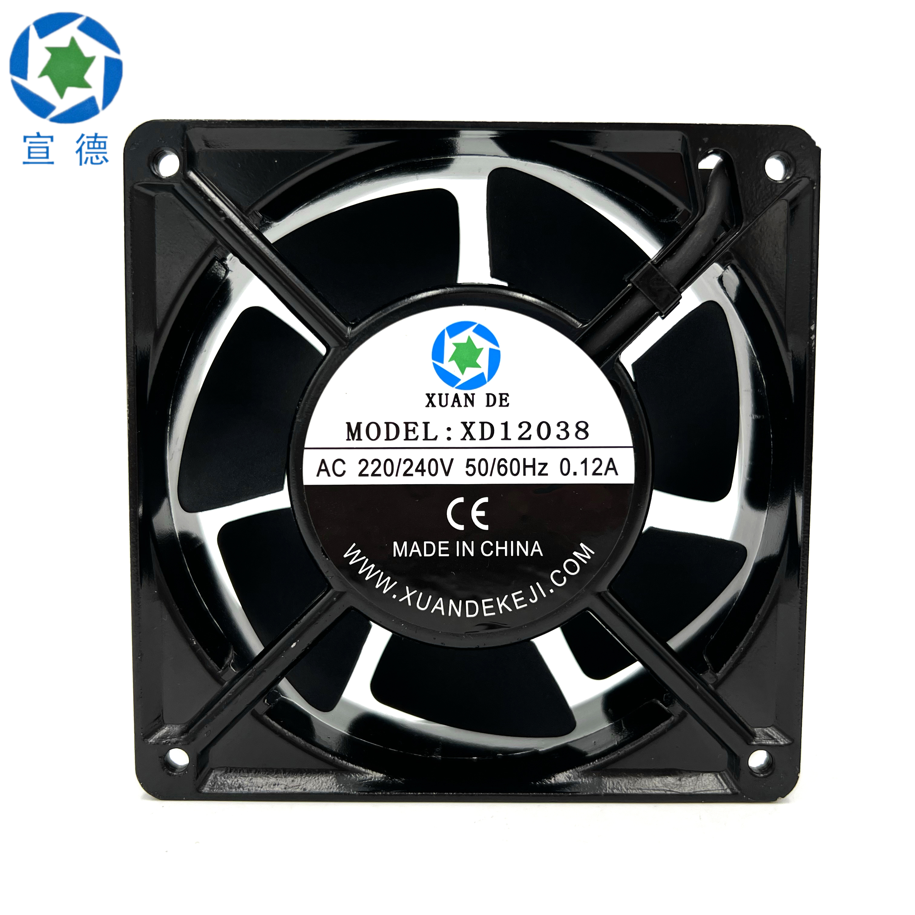 12公分交流220V-240V新能源專(zhuān)用120X120X38mm工業(yè)AC散熱風(fēng)扇