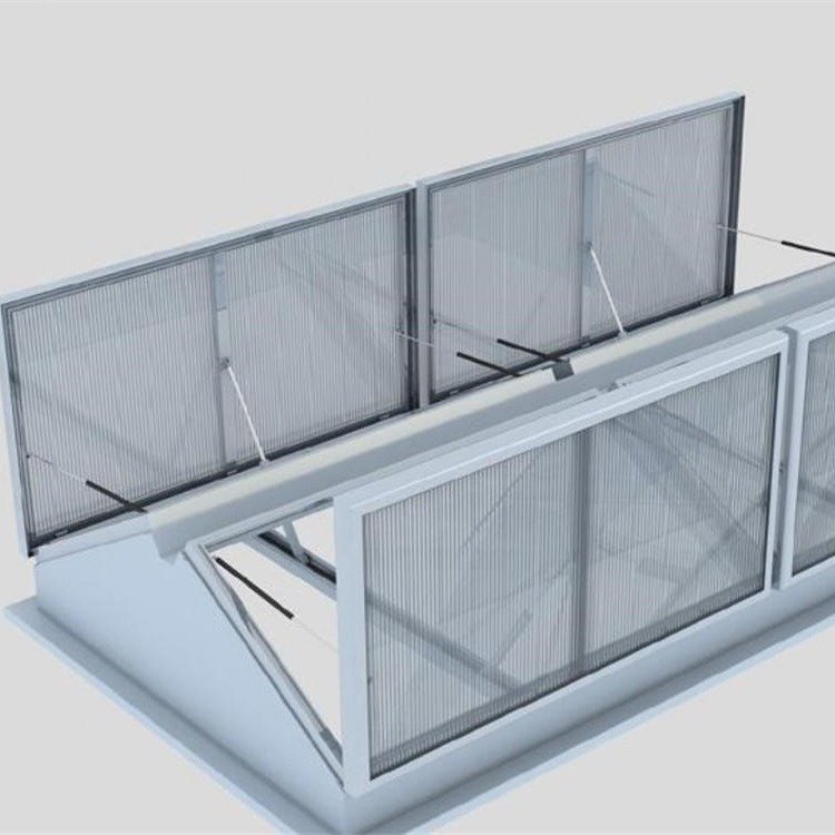 通風排煙天窗一字型三角型采光消防排煙圓拱形電動采光排煙天窗應用范圍廣