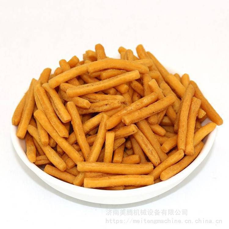 油炸面食生產(chǎn)線咪咪條面食成型機(jī)蟹味粒加工設(shè)備