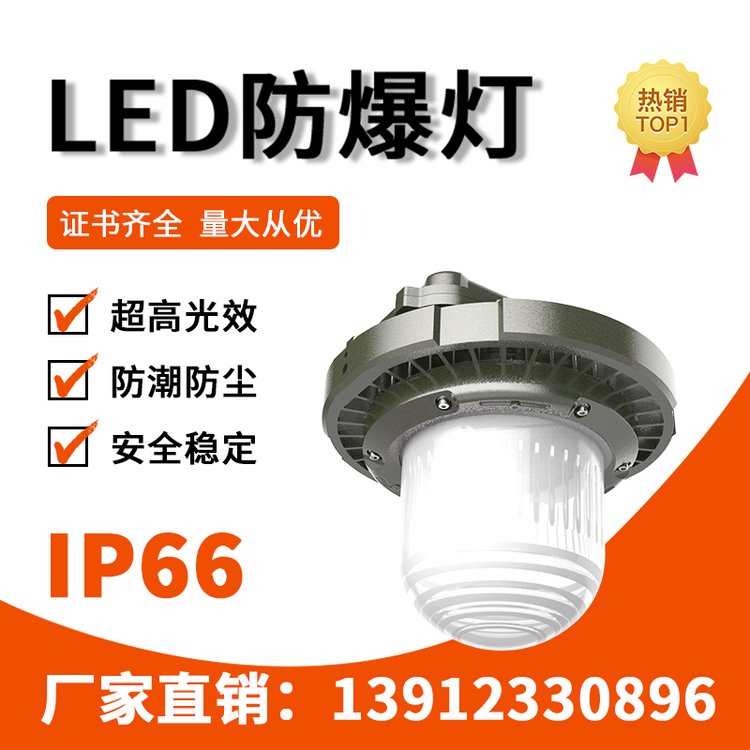 利雄GCD98LED長(zhǎng)玻璃防爆燈具80-150W發(fā)光角度150°