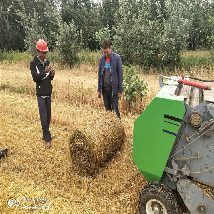 圣隆9YF-2.2小麥水稻秸稈自動撿拾打捆機小型農用牧草圓捆打包機