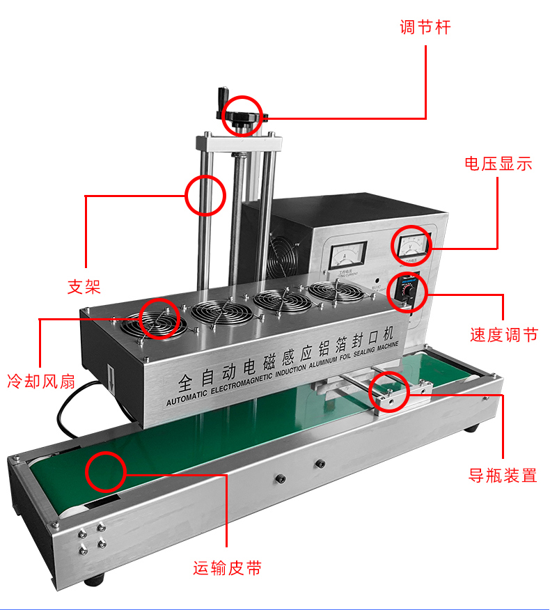 鑫儒弈連續(xù)式全自動(dòng)電磁感應(yīng)通過(guò)式塑料瓶封口機(jī)GLF-1800型